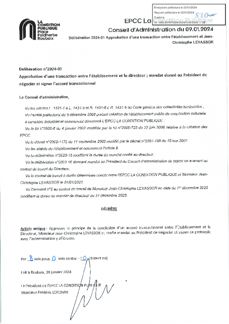 CA du 09.01.2024 : 2024-01